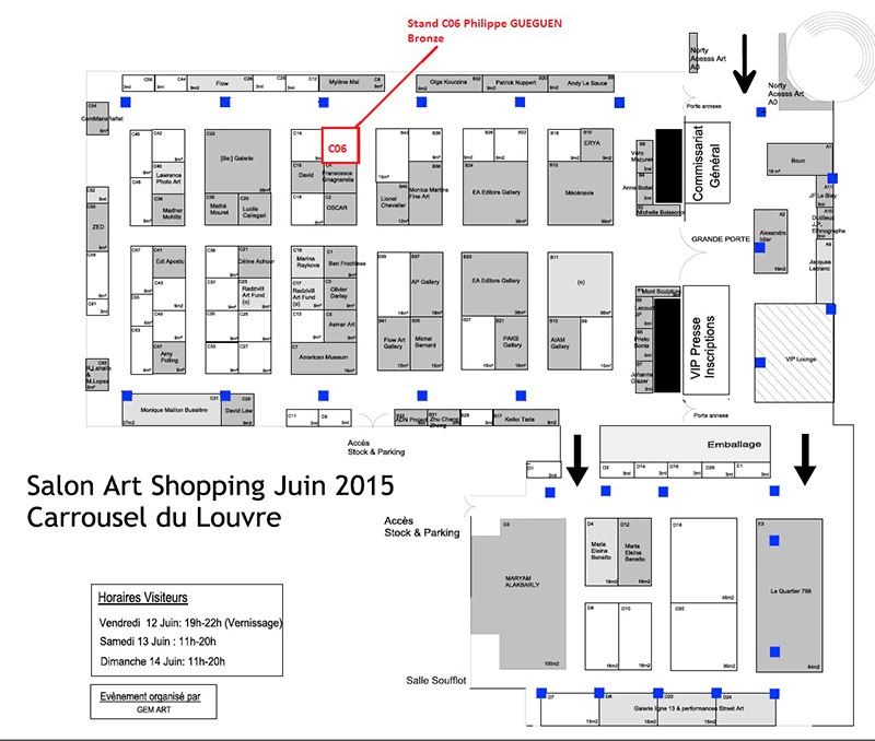 Salon Art Shopping Plan Stands