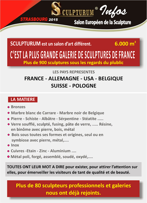 Affiche Sculpturum Strasbourg