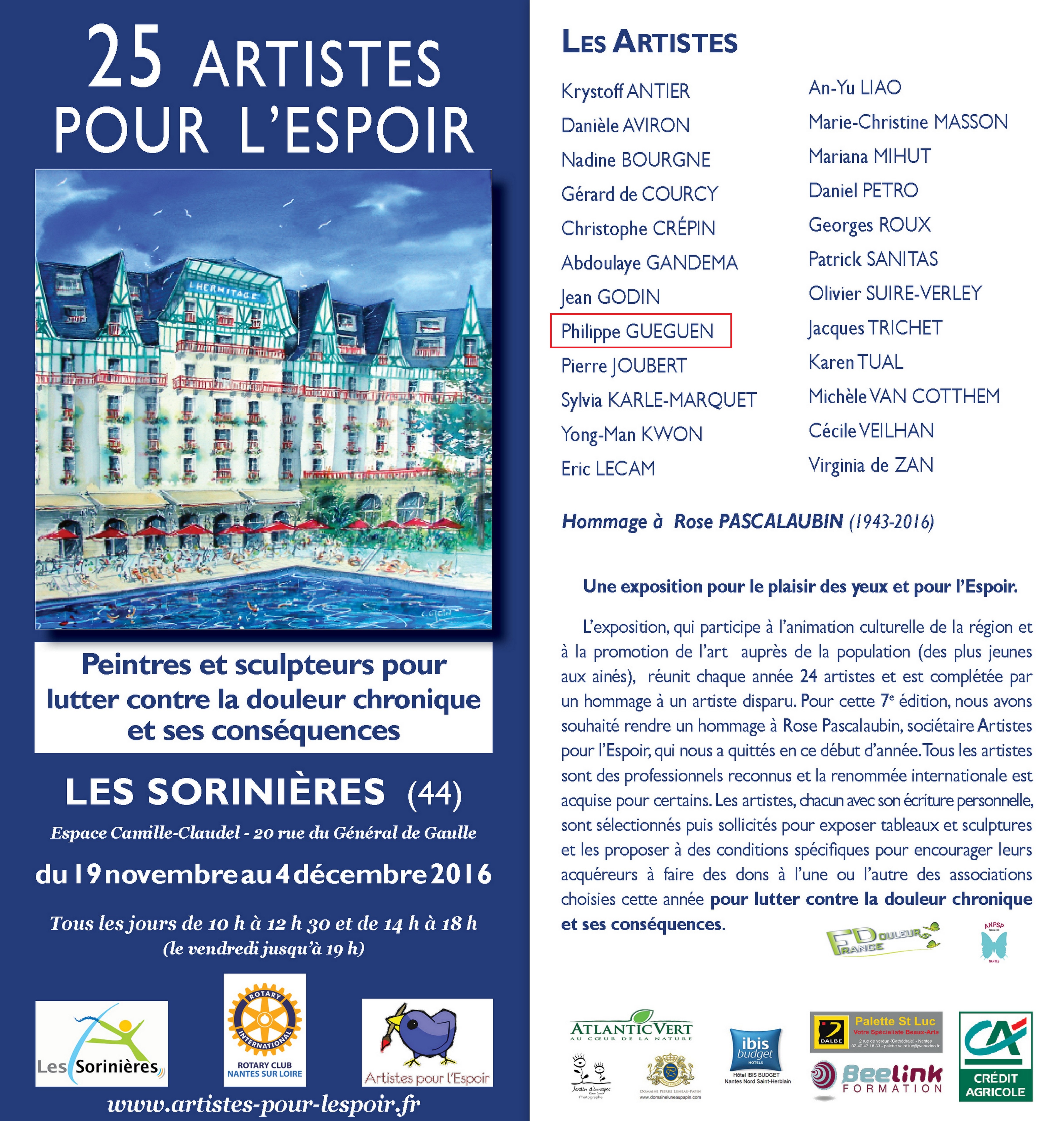 SALON « 25 ARTISTES POUR L’ESPOIR »