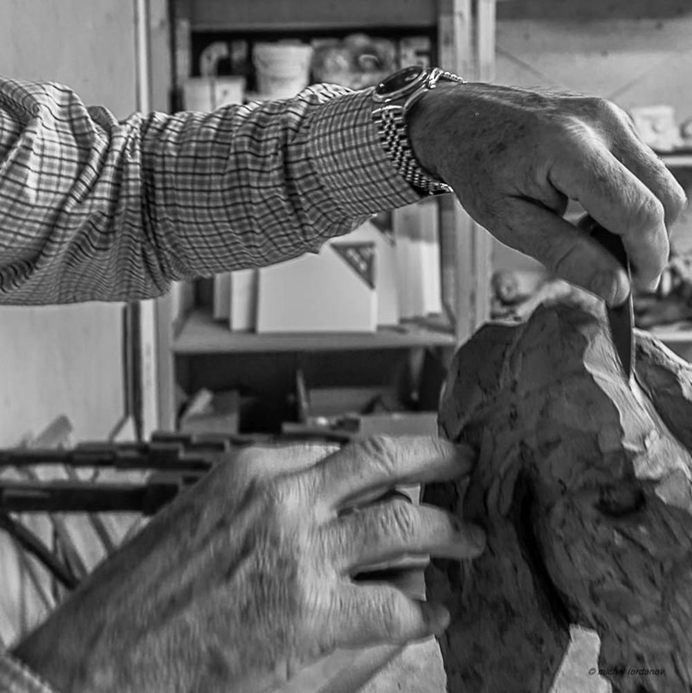 Philippe Gueguen dans son atelier, photo 4