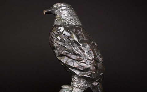 Aigle royal, sculpture de Philippe Gueguen