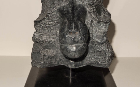 Babouin version bronze, sculpture de Philippe Gueguen