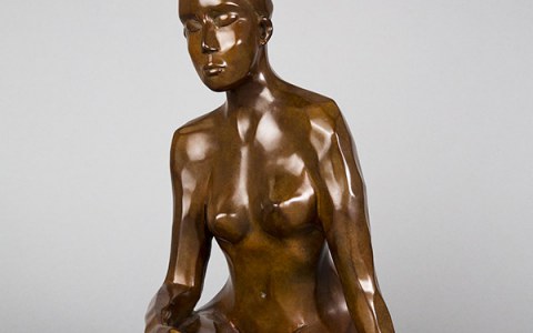 Mathilde version facettes, sculpture de Philippe Gueguen