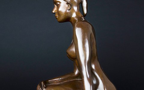 Mathilde version lisse, sculpture de Philippe Gueguen
