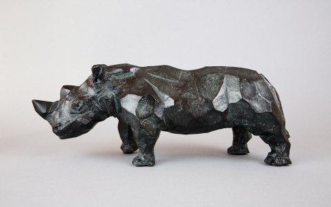 Rhinocéros, sculpture de Philippe Gueguen